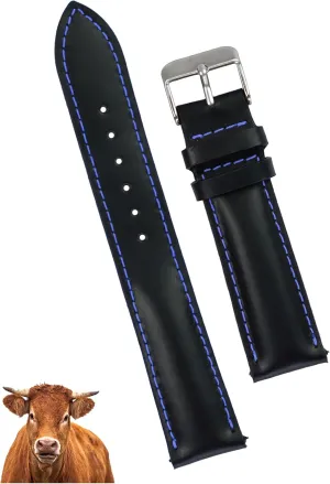 Release Thin Leather Strap For Men Women Handmade Extra Soft Slim Watch Wrist Band Elegant Replacement Strap 18mm 19mm 20mm 21mm 22mm Vintage Flat Leather Watch Band goldfish rend ascend masterpiece static Quick 