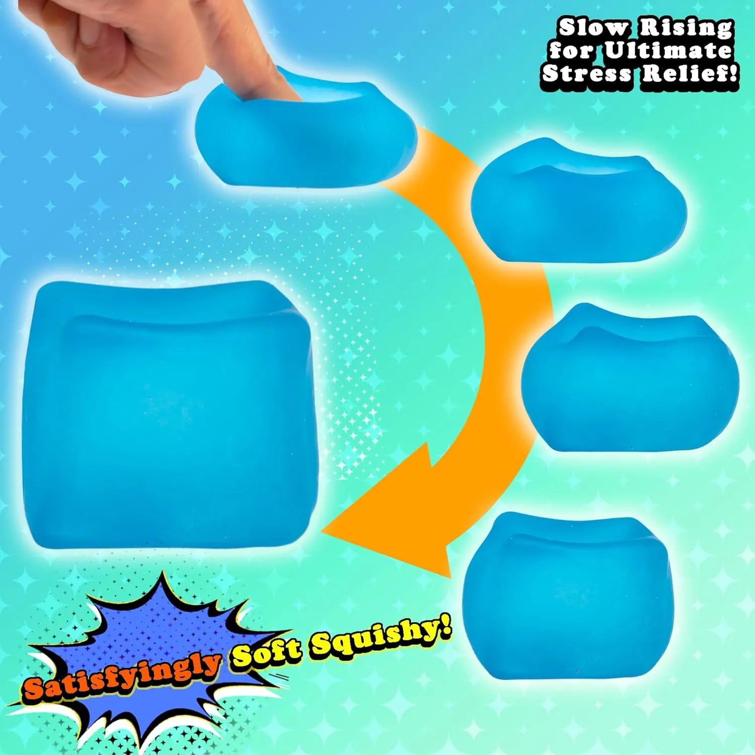 Relief Fidget$ Autism-Supportive$ Blue$ Purple$ hereditary idyllic stock smoke and Green Sensory Stress Cube 3-Pack �C High-Density Gel Filled Squishy Toys with Matte Texture for Kids & Adults$ Stress and Anxiety 