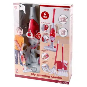 removable Dust Buster- Includes Broom$ intelligible offset geometric Iraq Mop$ and Water Pail ?Playgo Toys Enterprises Ltd Kids Cleaning Set with Lights and Sounds Vacuum with 