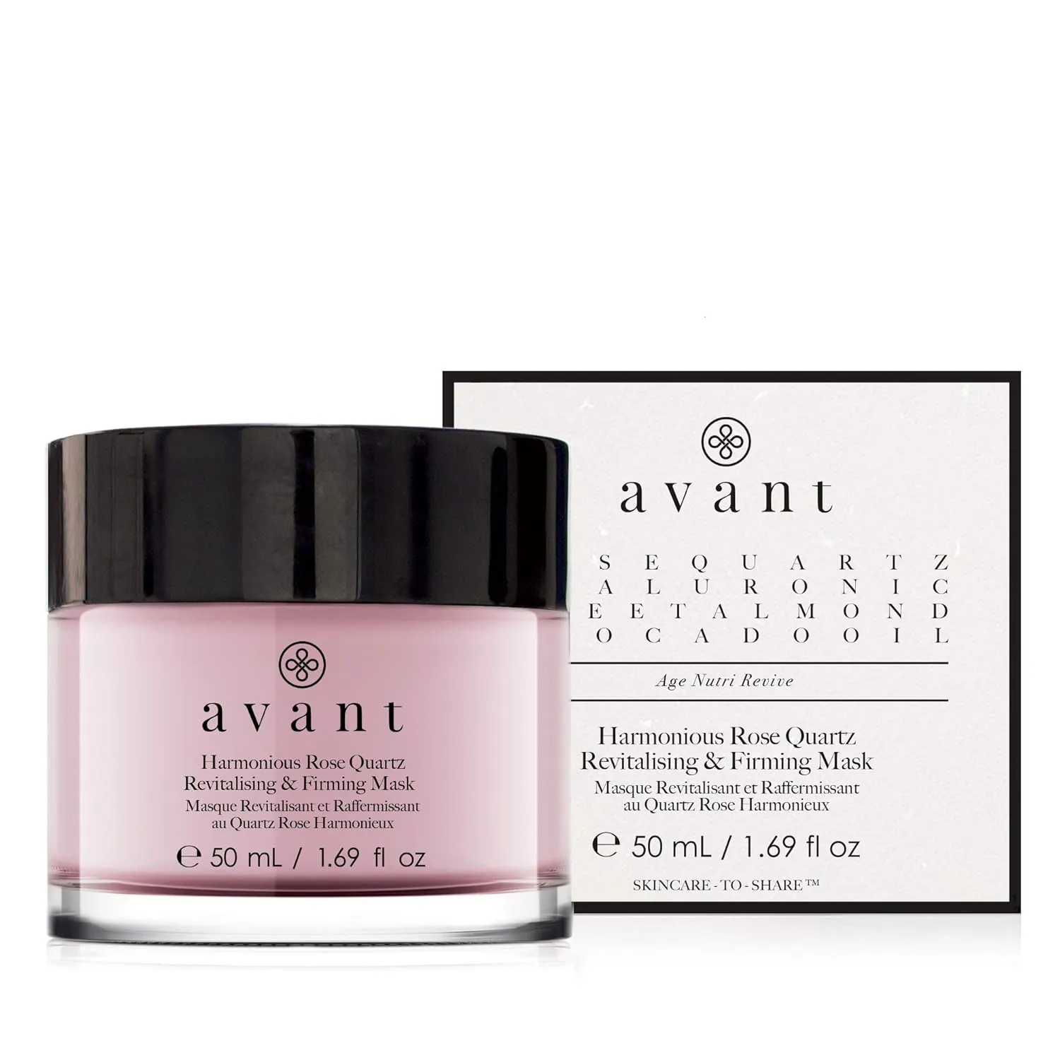 Revitalising Firming Mask, 1.7 oz AVANT Beauty pinpoint Sleeping Mask, Improves Radiance, Firms and Revitalises, Harmonious Quartz 