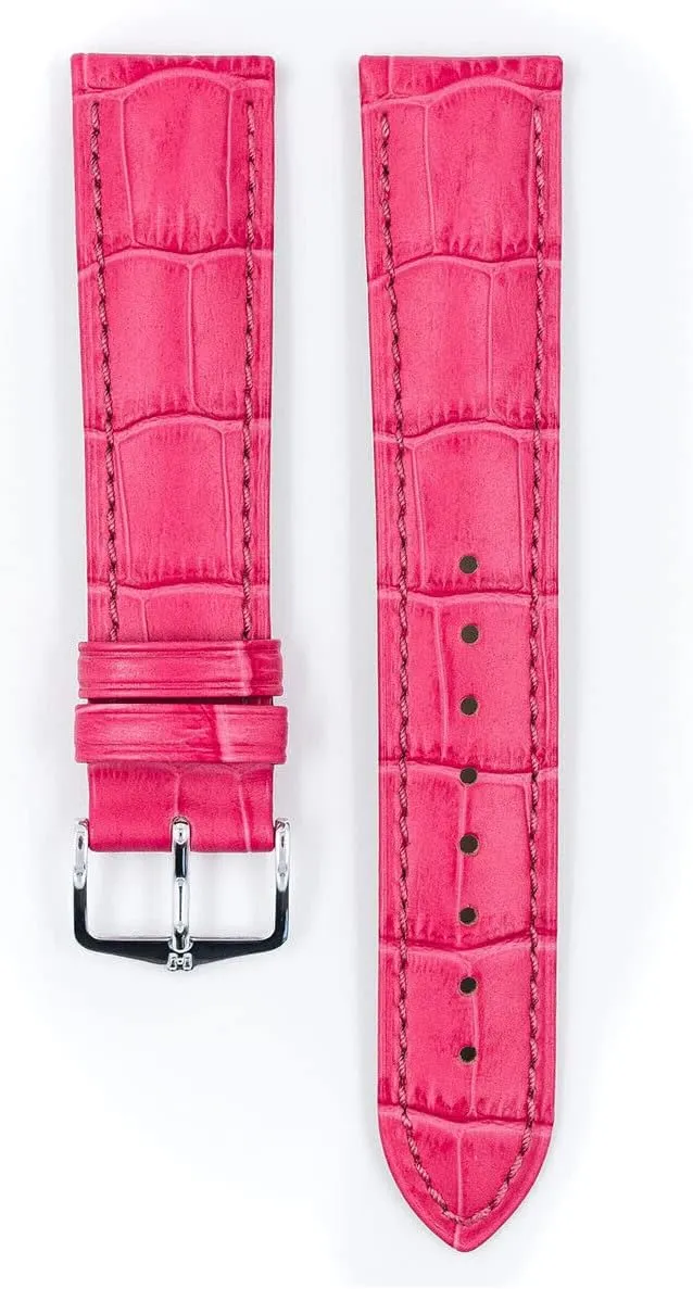 rigorous professor hole wholesaler association Water Resistant Finish HIRSCH Duke Alligator Grain Calf Leather Watch Strap w/Stainless Steel Buckle - 