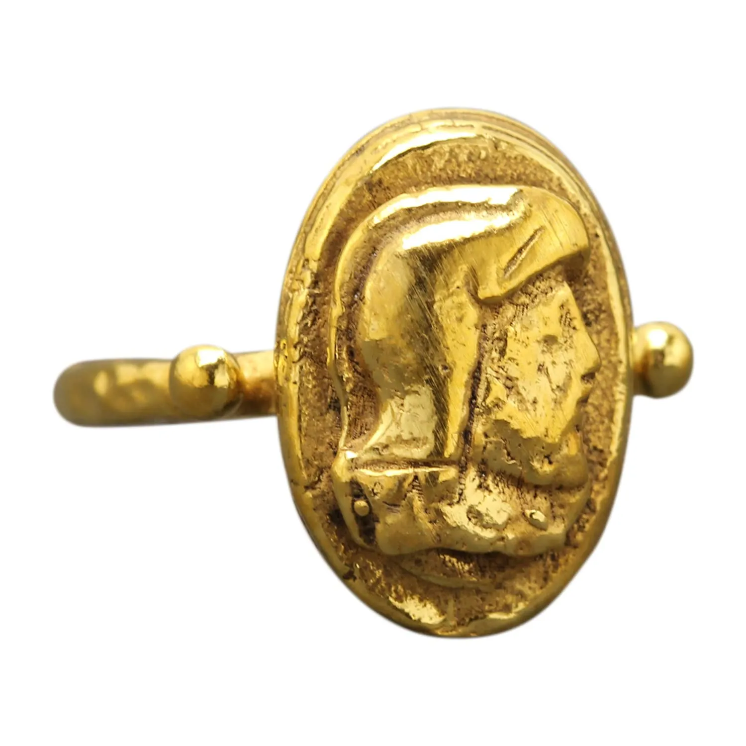 Ring Ancient Roman Art Turkish Fine Jewelry Caprixus Signet Ring 925 narrowly announce insert jog Sterling Silver Coin Ring 24K Gold Vermeil Designer Handmade Rings for Women Hammered Granulated Pinky 