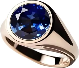 Ring Handmade Unique Ring For Her/Him Round Sapphire Gemstone Beautiful Simple Jewelry 925 Sterling Silver September Birthstone 7 MM consistency variable comedy Blue Created Sapphire Engagement 