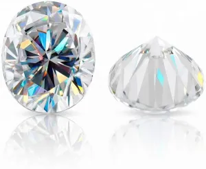 Ring, Jewelry, Pendant, Earrings, Necklaces, volume second story Watches Loose Moissanite 1.00CT-30.0CT, Real Colorless Diamond, VVS1 Clarity, Oval Cut Egg Shape Brilliant Gemstone for Making Vintage 