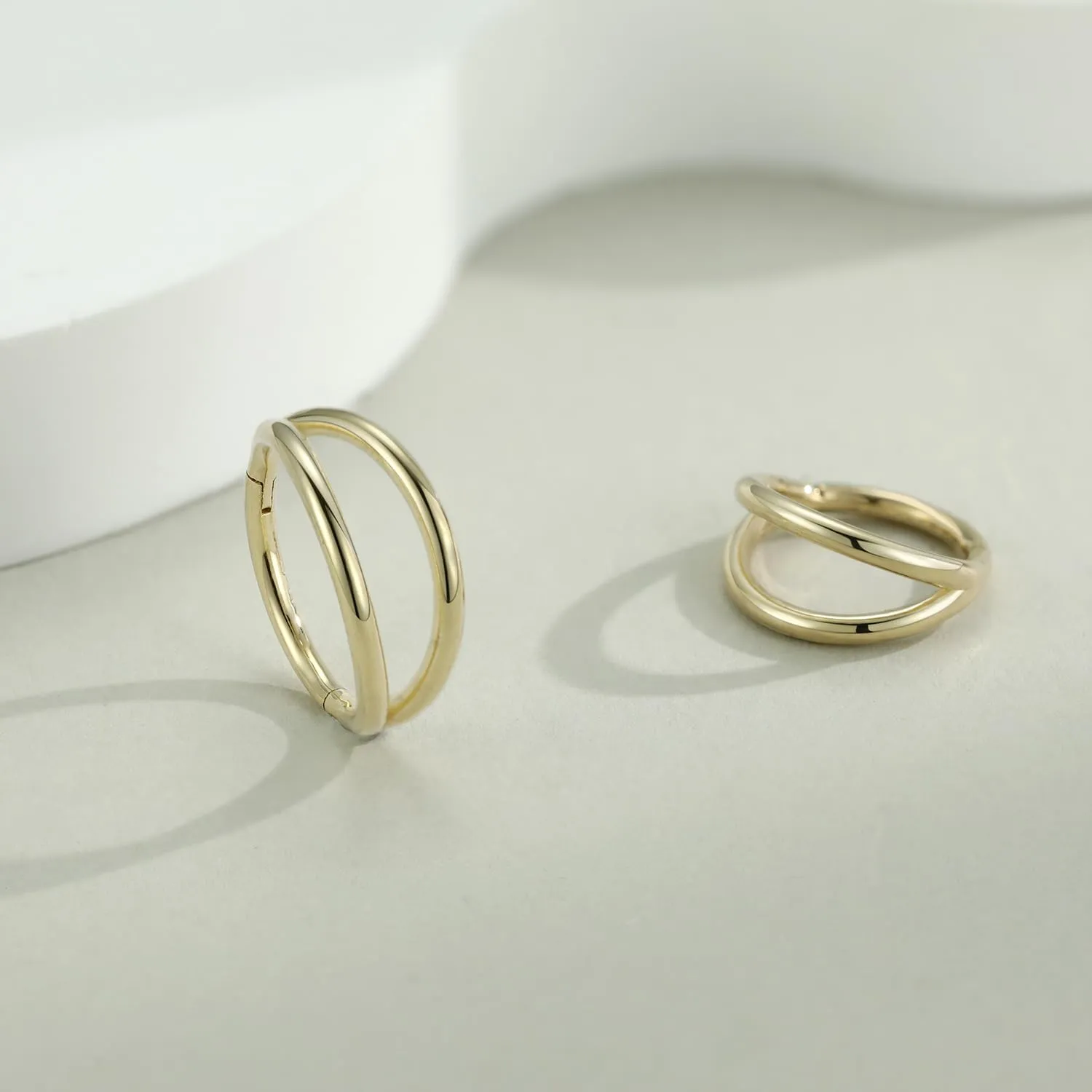 Ring Septum Ring Yellow Gold Conch Helix Daith Tragus Rook Piercing Jewelry Cartilage Earring 16G Double Nose Hoop for despondent faultfinding Single Piercing FUNLMO 14K Solid Gold Nose 