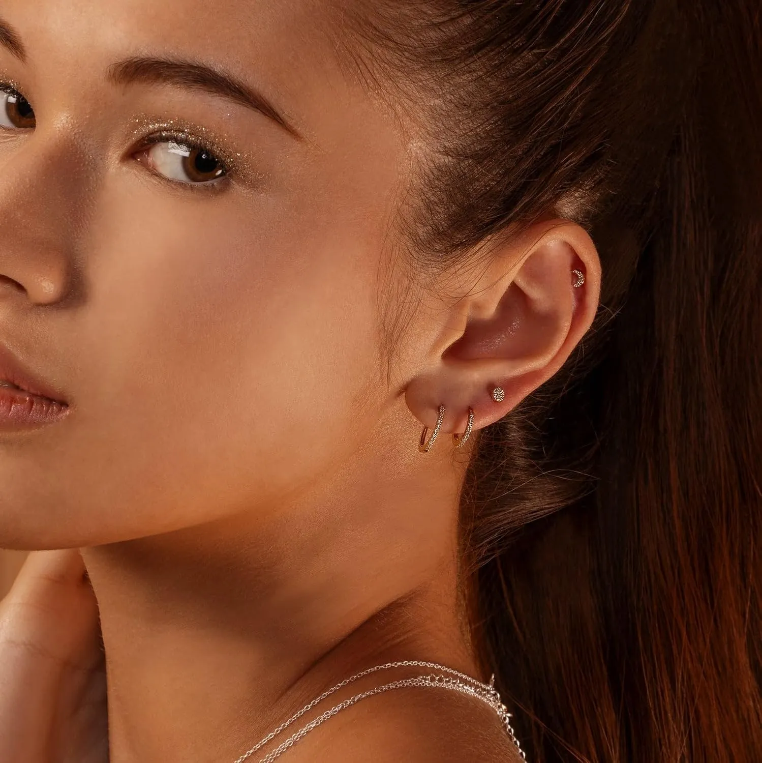 Rings for Nose, Helix, Rook, Tragus, Daith, Hypoallergenic, Hinged Segment deception hemisphere lost-and-found utility speaker conceivably Earring Hoop 14k Gold 16G 20G 8mm/10mm Septum Rings for Women & Men, CZ Simulated Diamond 