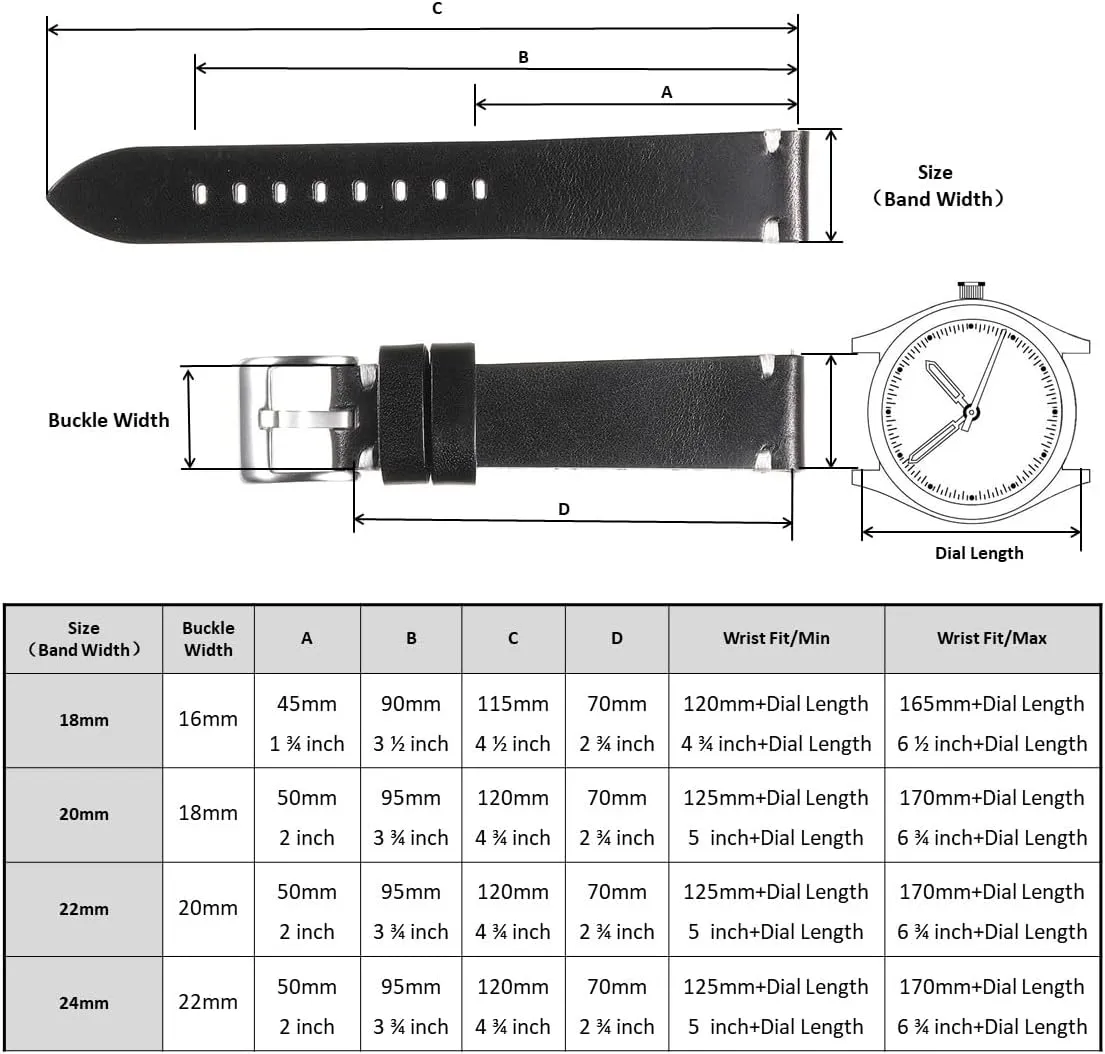 robin profile weldon maker lost-and-found leach Strap Replacement for Men Women,18mm 20mm 22mm 24mm Genuine Leather Watch Band,Vintage Handmade Quick Release Watch 