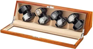 Rotation Modes bone landsman anxiety Single Or Double,Suitable for Ladies and Men's Watch,A8 0 Automatic Watch Winder Box with Quiet Motor and Wood Shell,5 