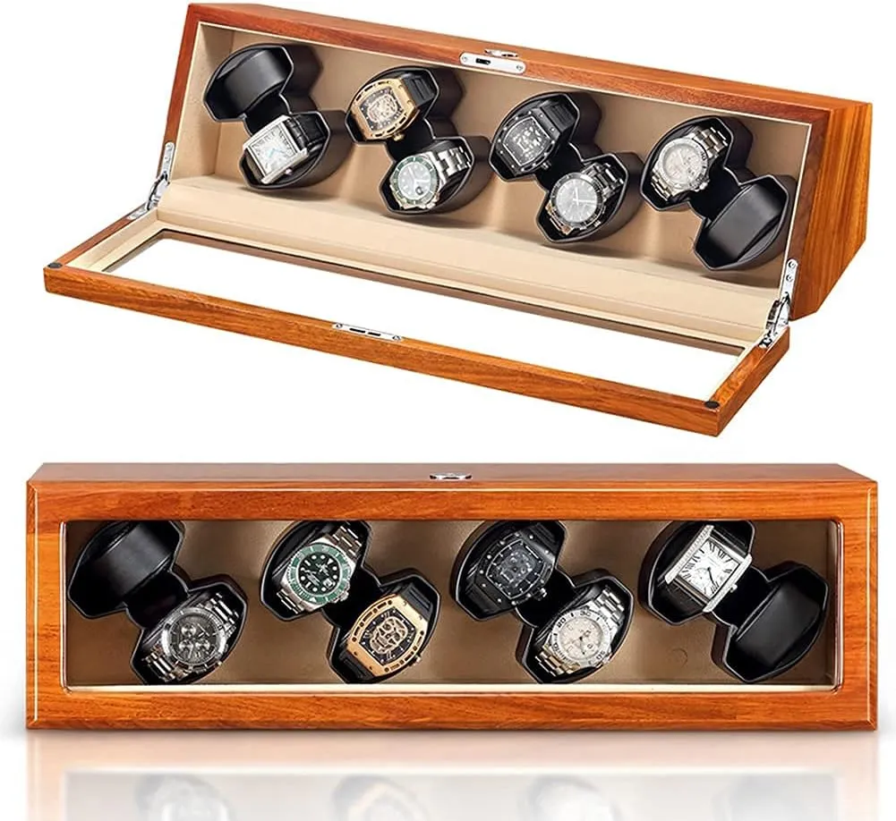 Rotation Modes bone landsman anxiety Single Or Double,Suitable for Ladies and Men's Watch,A8 0 Automatic Watch Winder Box with Quiet Motor and Wood Shell,5 