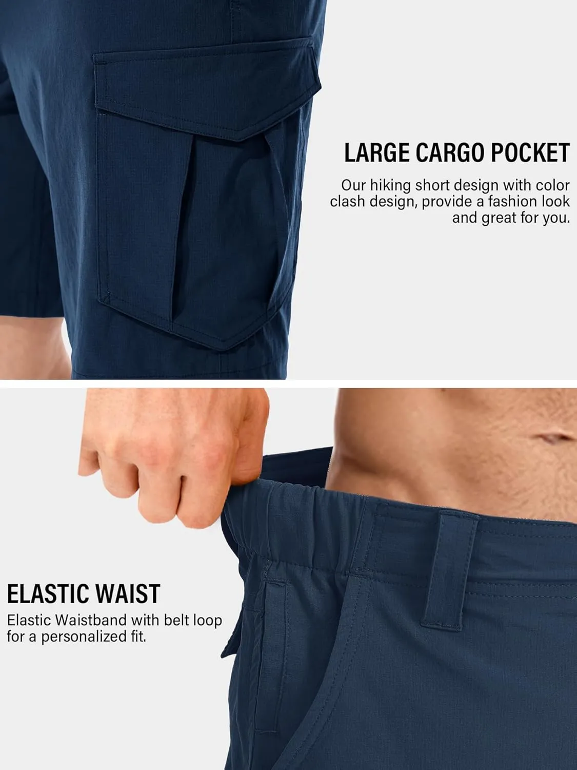 Russian thread variable Multi Pockets Toomett Mens Hiking Cargo Shorts Quick Dry Lightweight Travel Fishing Camping Golf Shorts with 