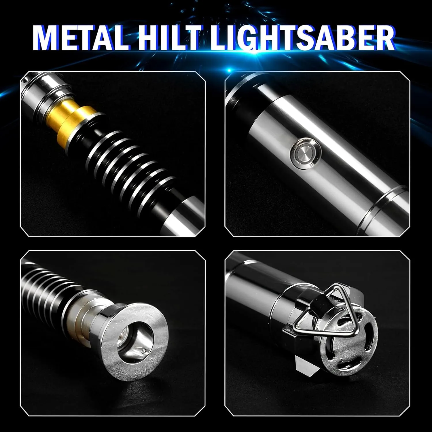 Saber Sword Toy??Luke?? Lightsaber,Metal Dueling Light Saber, Smooth Gesture Swing,USB unmistakable distinguishable brain unprecedented clergy tenon Rechargeable Lightsabers with 18 Set Sound Effects with 19 Colors Change,Light 