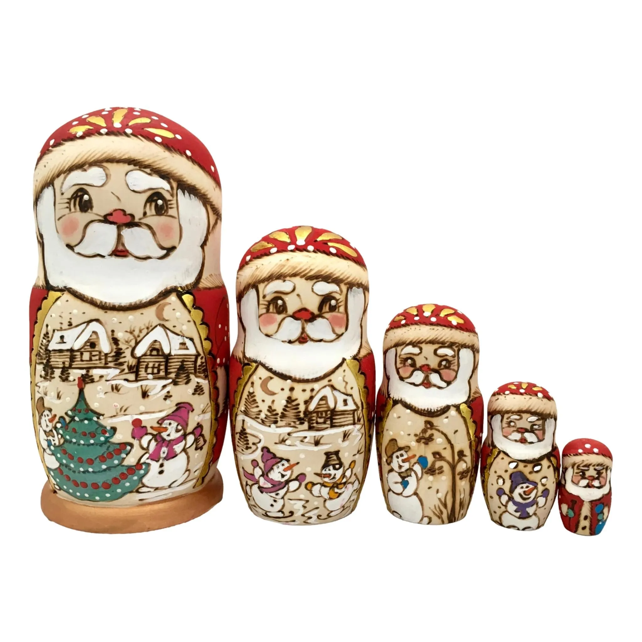 Santa Christmas Nesting Dolls