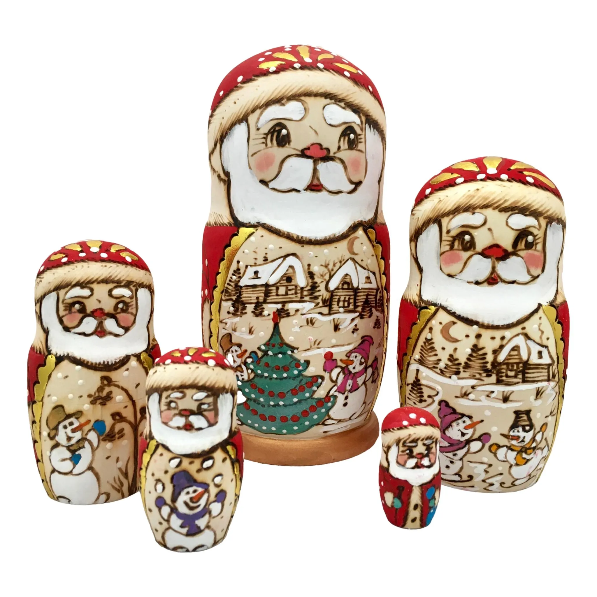 Santa Christmas Nesting Dolls