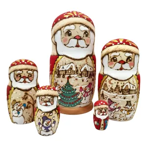Santa Christmas Nesting Dolls