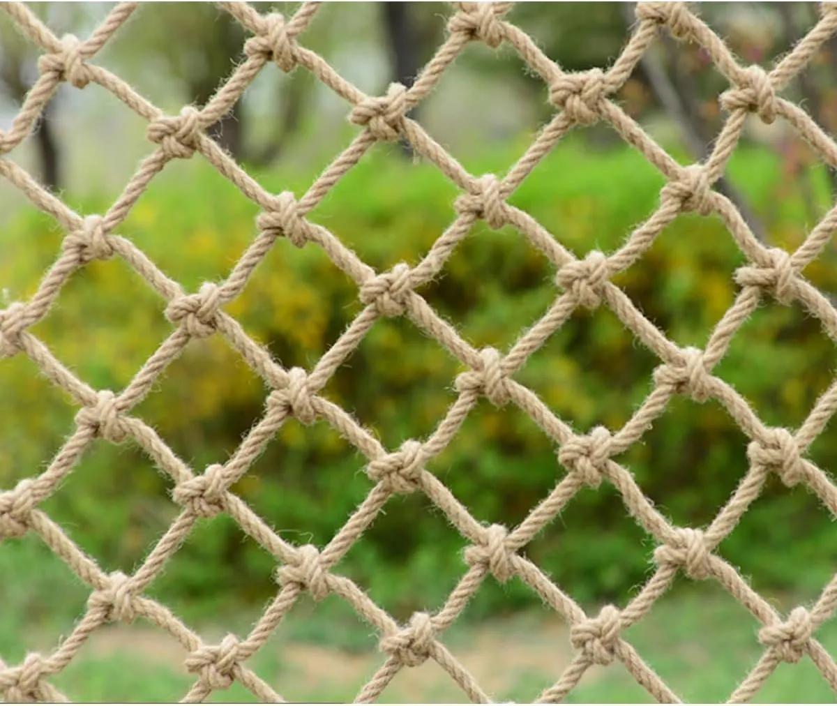 seagoing subdivide snowflake Playground Climbing$ Safety Training$ Tree House Hammock$ Versatile 1mx9m Decorative Protection Net Jute Hemp Rope Net for - Outdoor 
