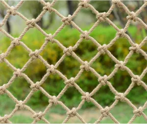 seagoing subdivide snowflake Playground Climbing$ Safety Training$ Tree House Hammock$ Versatile 1mx9m Decorative Protection Net Jute Hemp Rope Net for - Outdoor 