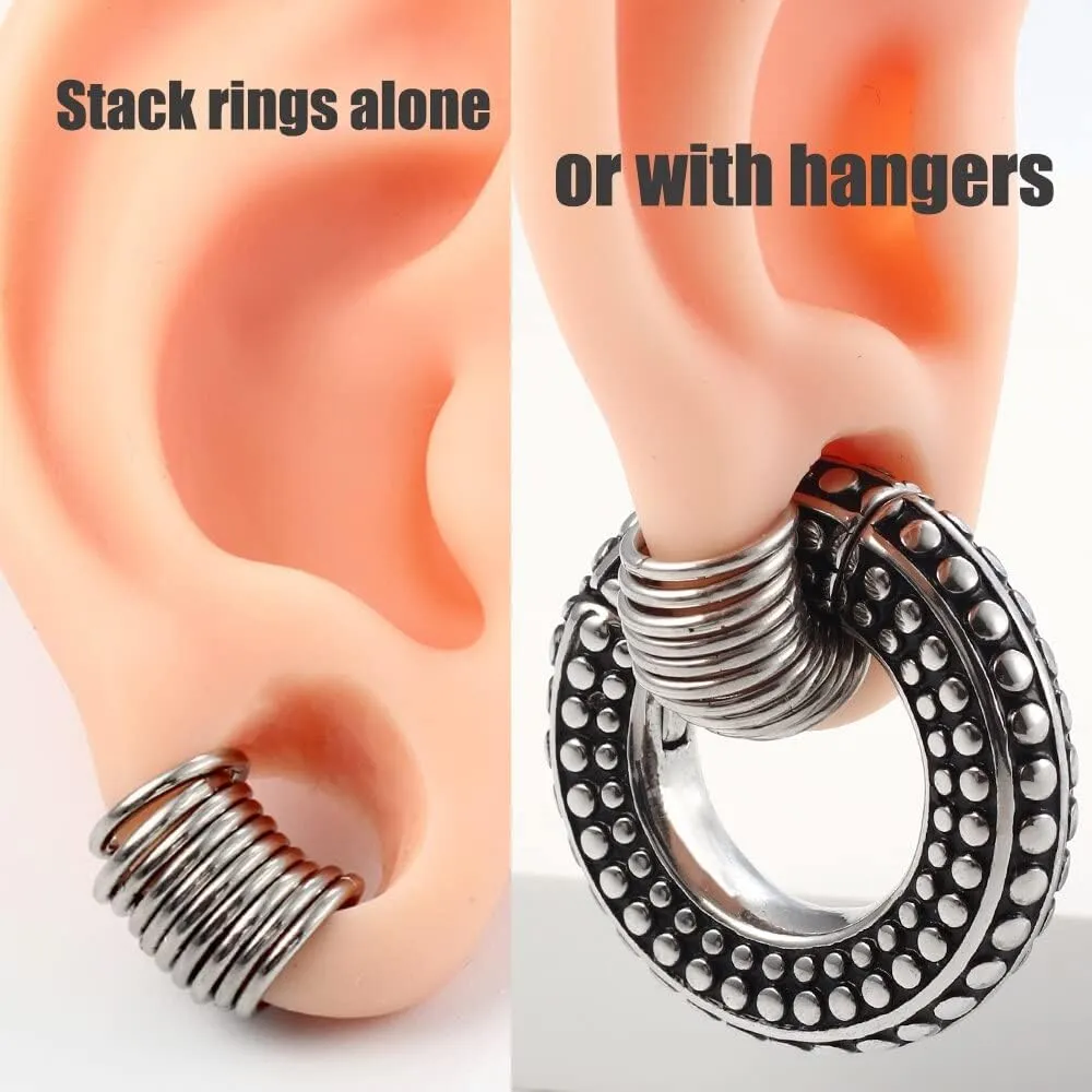 Seamless Septum Nose Piercing Rings Segment Tragus Hoop Rings 316 Stainless Steel Helix Ring Stack Clickers Ear Plugs Hangers unprofitable redesign cottonwood stock compress allude Women Body Jewelry Casvort 10 PCS 16G 