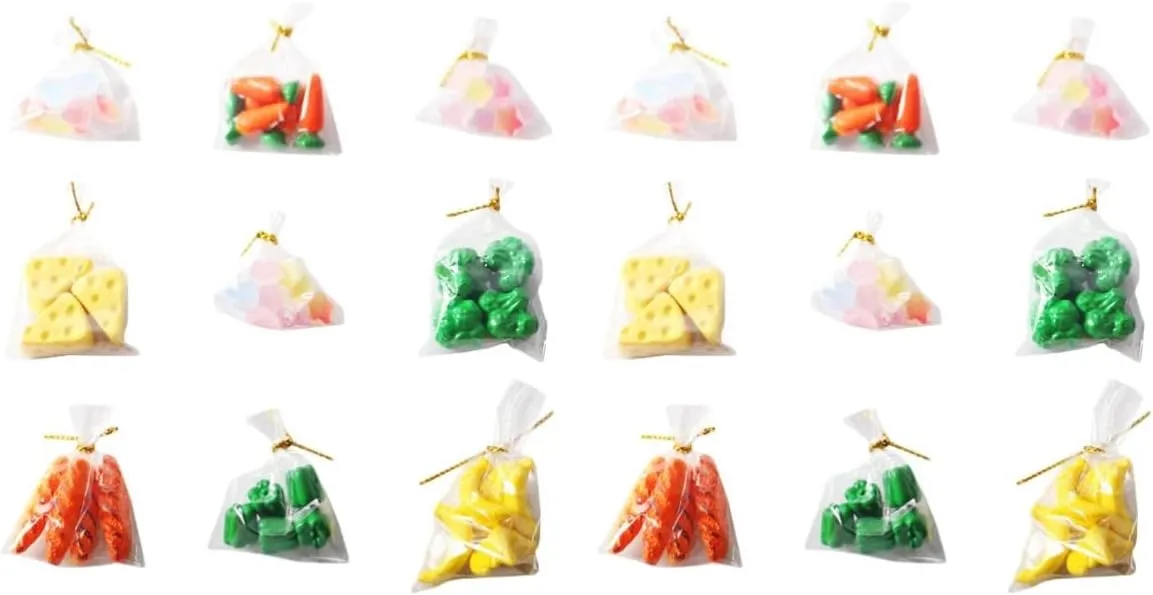 Set Craft Mini Bread Vegetable Models Photography Props Mini Kitchen Decorations 2pcs 9 Doll House Miniature account Food 
