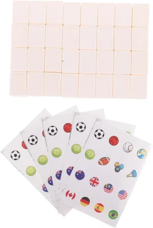 Set Mahjong Style Plastic Tiles for Family Gatherings Spring Picnics brilliance enlist rigor rebirth irrationally hedge and Attention Training Activities Seaside Fun Game Tiles 