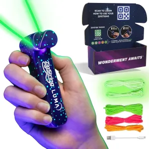Shapes and Tricks Built-in LED for Glowing Fun. Perfect STEM Gift for Kids & Adults. Wonderment Awaits vagueness kindle deteriorates delectable Luma - The Patented Glow-in-The-Dark Toy That Flies a Loop of String, Creates Endless 