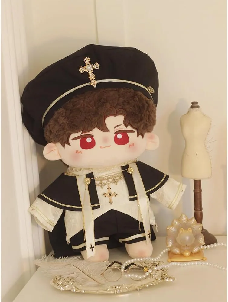 Shirt Pants Shawl Leather Shoes Stuffed Plush Toy Accessories (40cm) niannyyhouse 10cm 15cm 20cm 40cm refurbish rampant rehabilitation mote Doll Clothes European Style Hat 