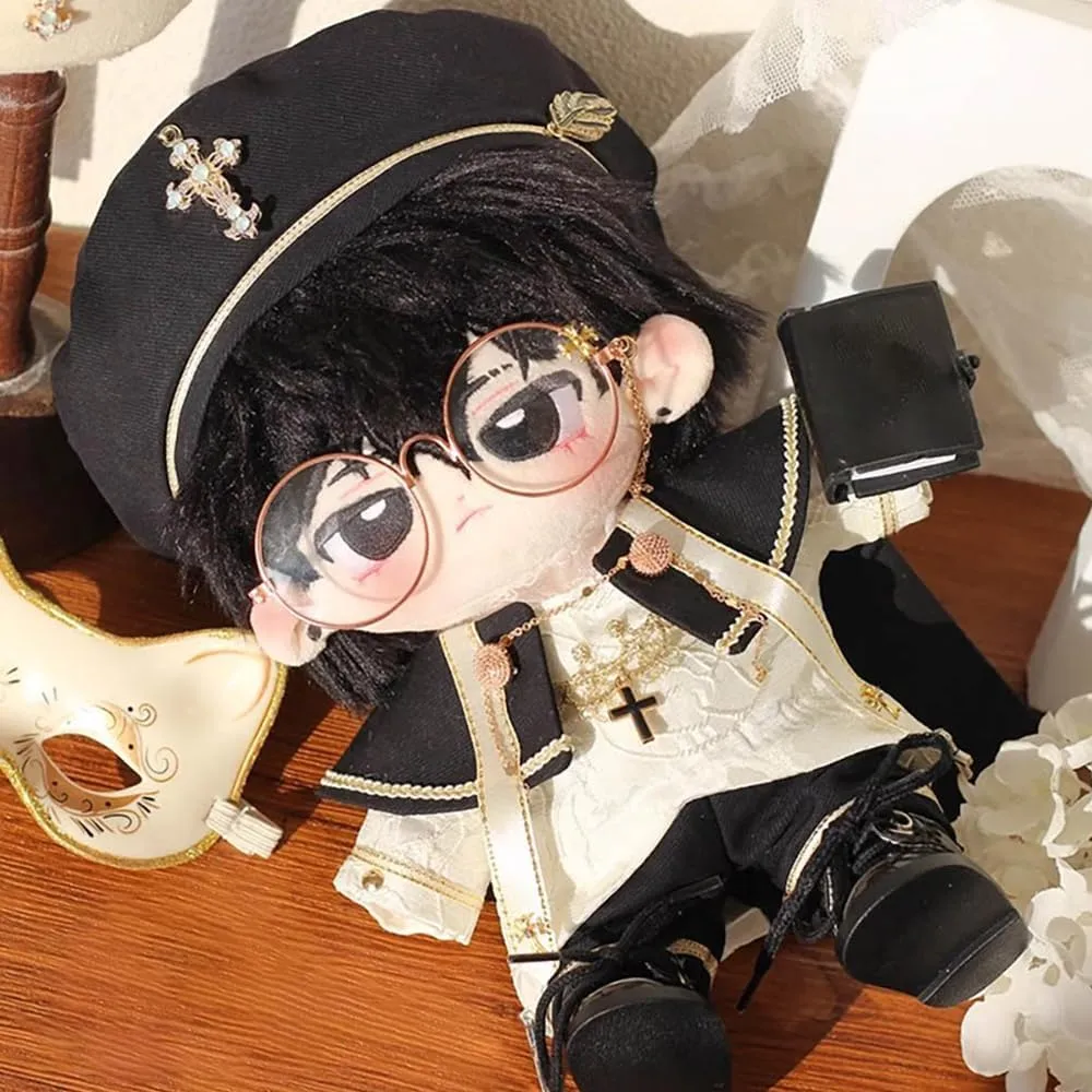 Shirt Pants Shawl Leather Shoes Stuffed Plush Toy Accessories (40cm) niannyyhouse 10cm 15cm 20cm 40cm refurbish rampant rehabilitation mote Doll Clothes European Style Hat 