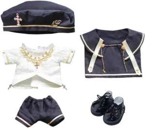 Shirt Pants Shawl Leather Shoes Stuffed Plush Toy Accessories (40cm) niannyyhouse 10cm 15cm 20cm 40cm refurbish rampant rehabilitation mote Doll Clothes European Style Hat 