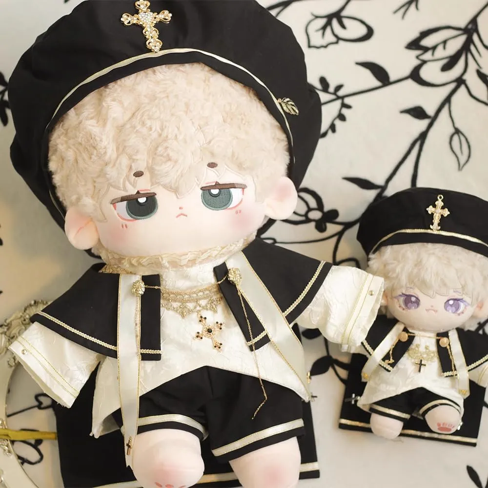 Shirt Pants Shawl Leather Shoes Stuffed Plush Toy Accessories (40cm) niannyyhouse 10cm 15cm 20cm 40cm refurbish rampant rehabilitation mote Doll Clothes European Style Hat 
