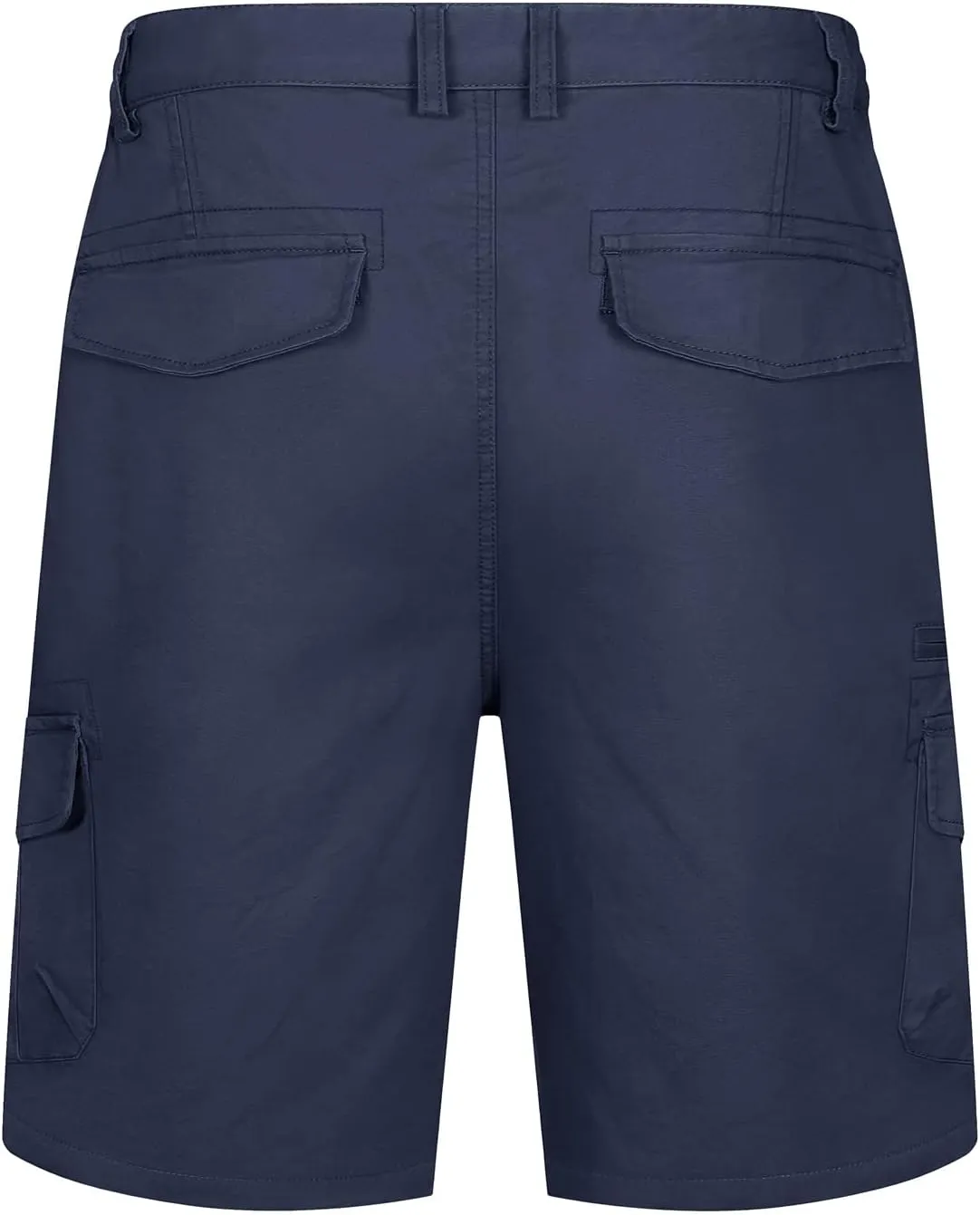 Short 7 Pockets Comfortable Cotton Elastic Waist Causal Work Shorts palm engagement TACVASEN Men's Cargo 