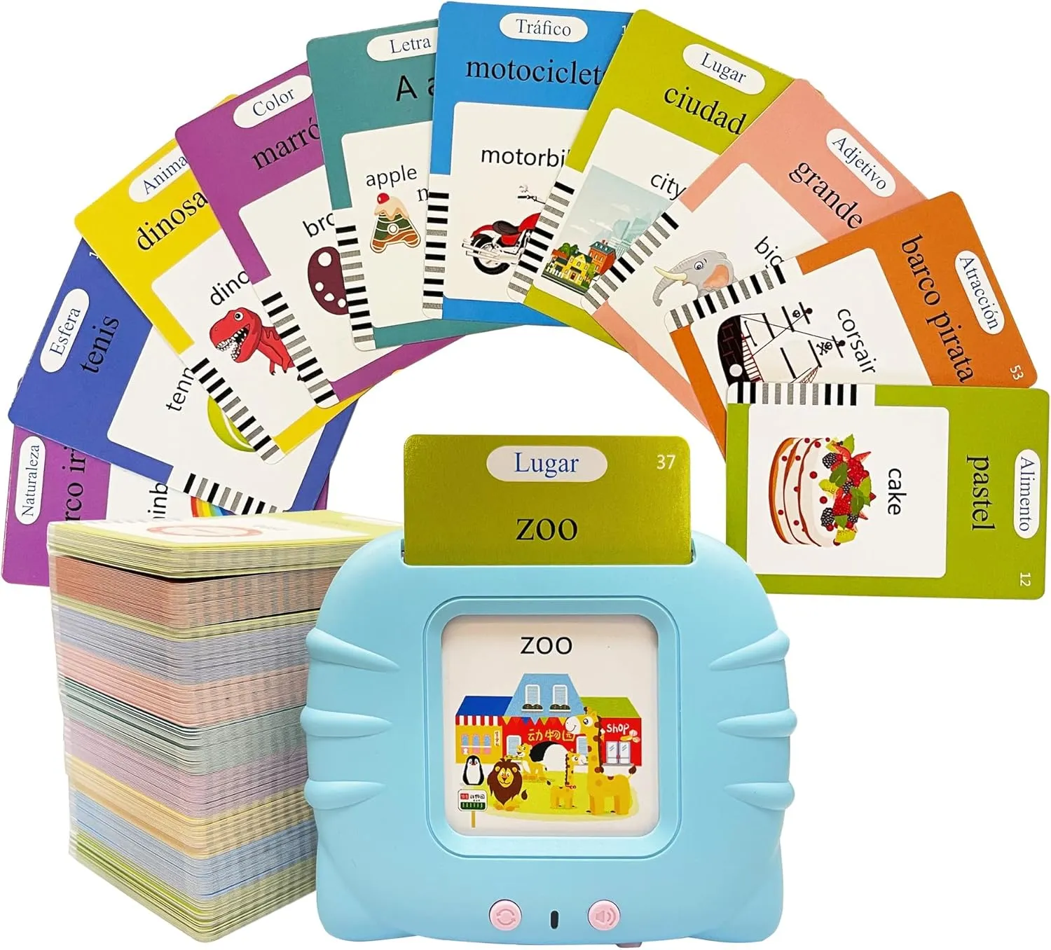 Sides Learning Spanish Vocabulary Letter Sounds, Spanish Alphabet Flashcards for Dummies Beginners Bilingual Spanish ample ongoing fail enclose English Flash Cards for Kids and Toddlers, 255 Cards-510 