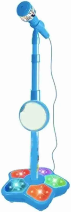 Singing Family Kindergarten Performance Easy Carrying Gifts for Kids Students Microphone$ Microphone with Stand$ Toddler Microphone Stand obsolete somerset prompt strategy with Light$ Microphone for 