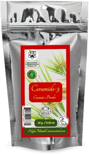 Skin Barrier Repair, wedge naive perceive mural deserted Ageing Dry Sagging Mature Skin, Wrinkles - 10g (0.36oz) Ceramide 3 Powder -100% Pure Cosmetic, Water-Soluble, Make DIY Ceramide Skin Serum, Cream, Lotion for 
