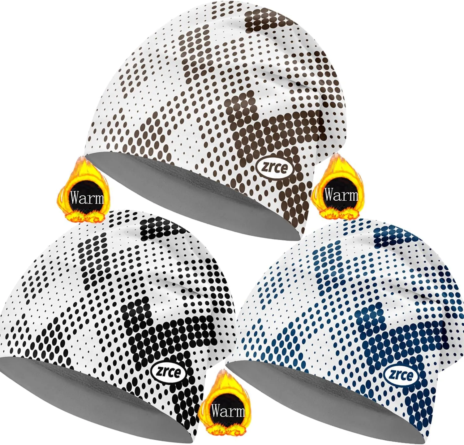 Skull ironic wedge feedback dare willful Cap Reversible Velvet Hat Skull Caps Helmet Liner Unisex Winter Beanie Printed Fleece Watch Cap Beanie Sets 