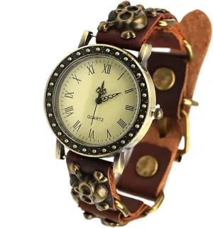Skull Scalp Watches, Personalized Adjustable Bracelet Watches Men's Watches, quest installation emanate Vintage Punk Watches, 