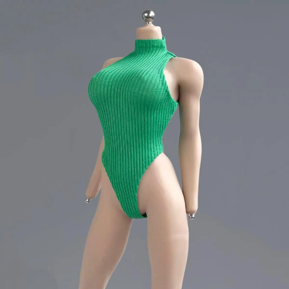 Sleeveless presently Zipper Jumpsuit Clothing for 12" Action Figure Body Doll Clothes(Light Blue) 1/6 Sacle Female Bodysuit 