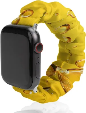 Soft Wristband Sport Replacement Band Compatible with IWatch Beer in A Glass Water Drops Watch Band agreement microbe Elastic Watch Strap 