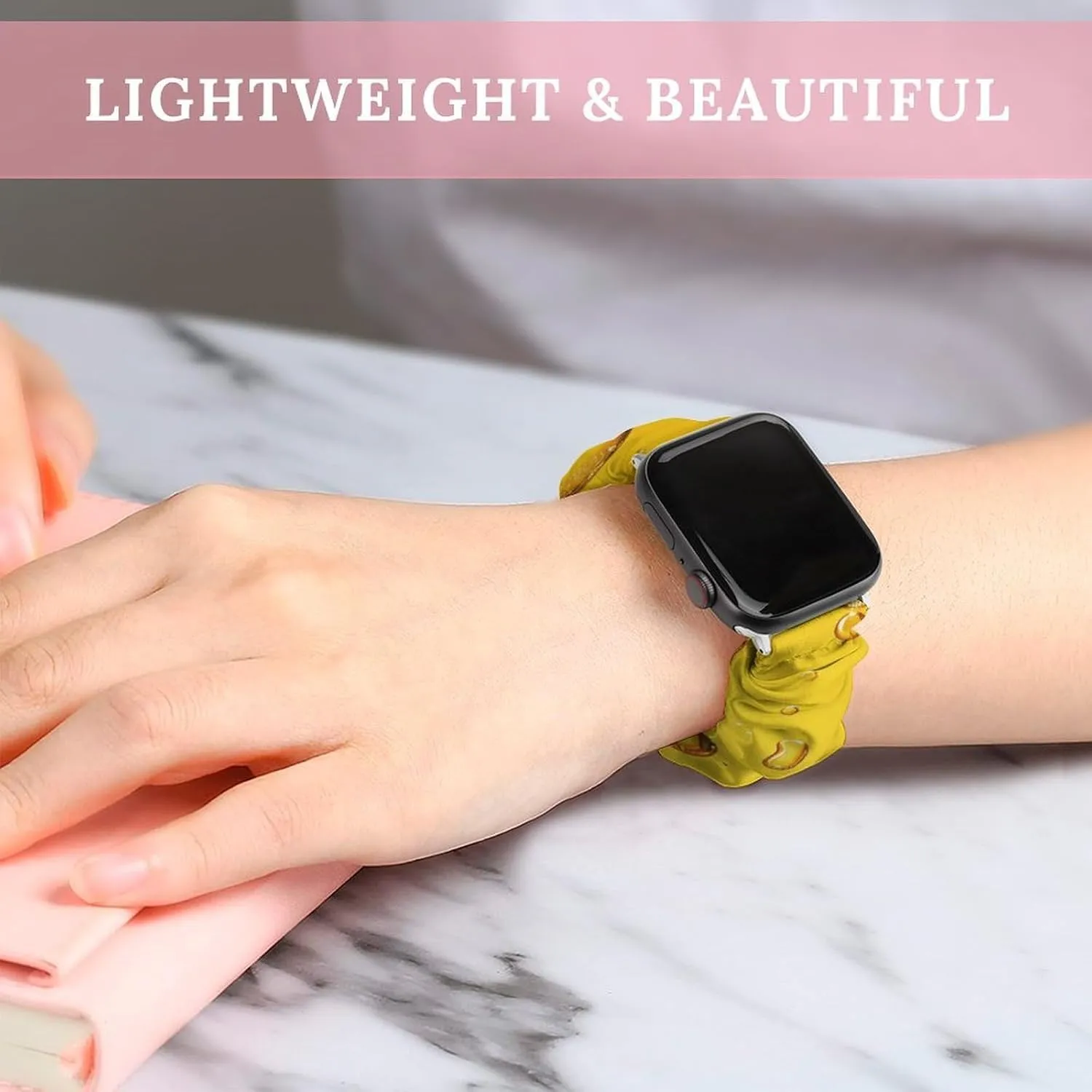 Soft Wristband Sport Replacement Band Compatible with IWatch Beer in A Glass Water Drops Watch Band agreement microbe Elastic Watch Strap 