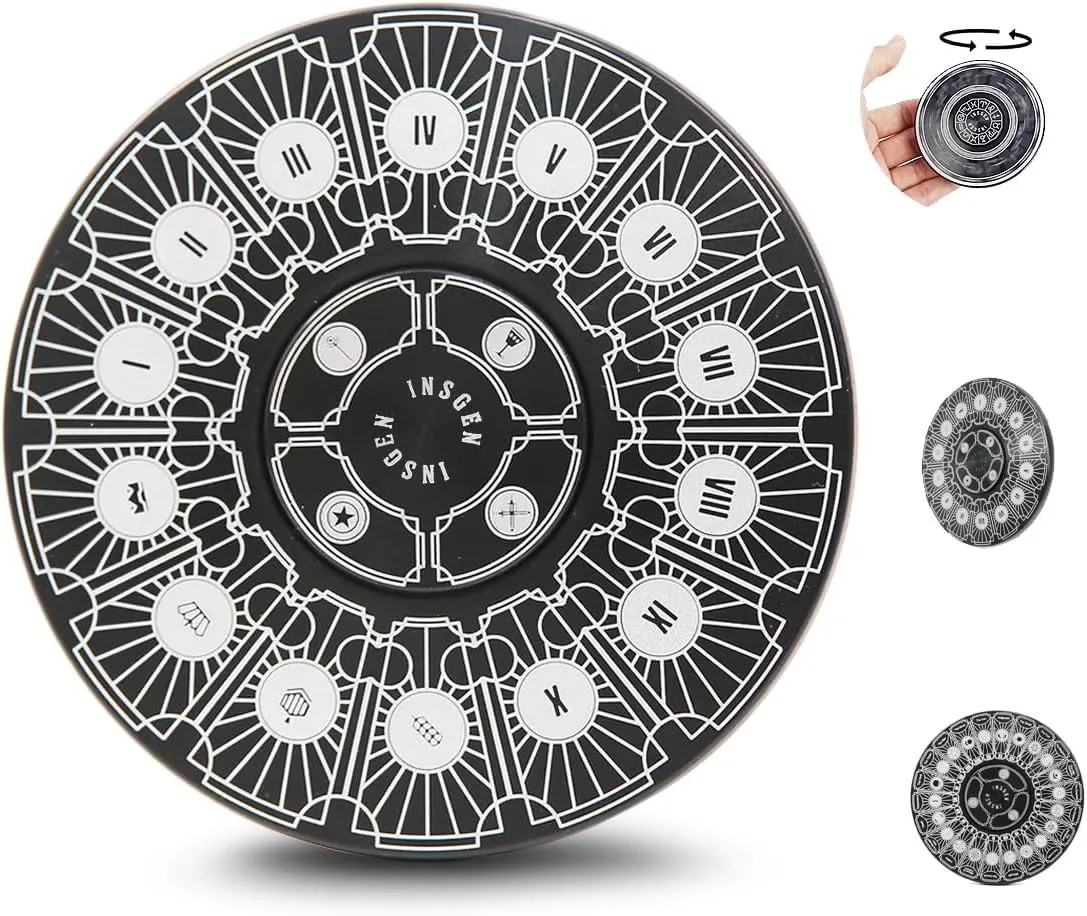 Spinners for Adults, Metal Spinning Spinner Top Toy, Anxiety Toys Stress Relief Reducer, Party Favors for Kids 6  Stuffers Tarot Constellation Spinning Tops Toys (Tarot) Fidget scarf Toys Fidget 