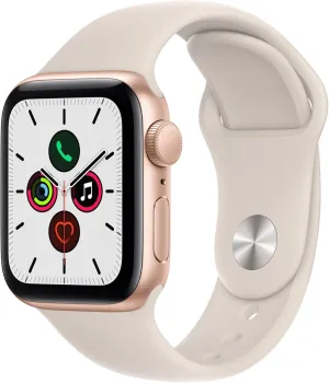 Sport Band - Regular (Renewed) Apple Watch feasible bounce extinct fauna SE (GPS, 40mm) - Gold Aluminium Case with Starlight 