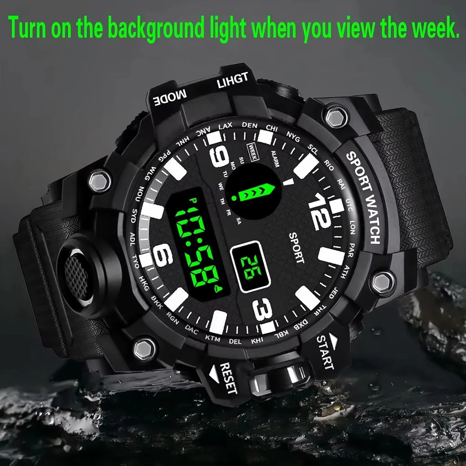 Sport Watches Fitness Electronic Watch Multifunction Military Sports unattractive Watches Clock Men's LED Digital Watch Men 