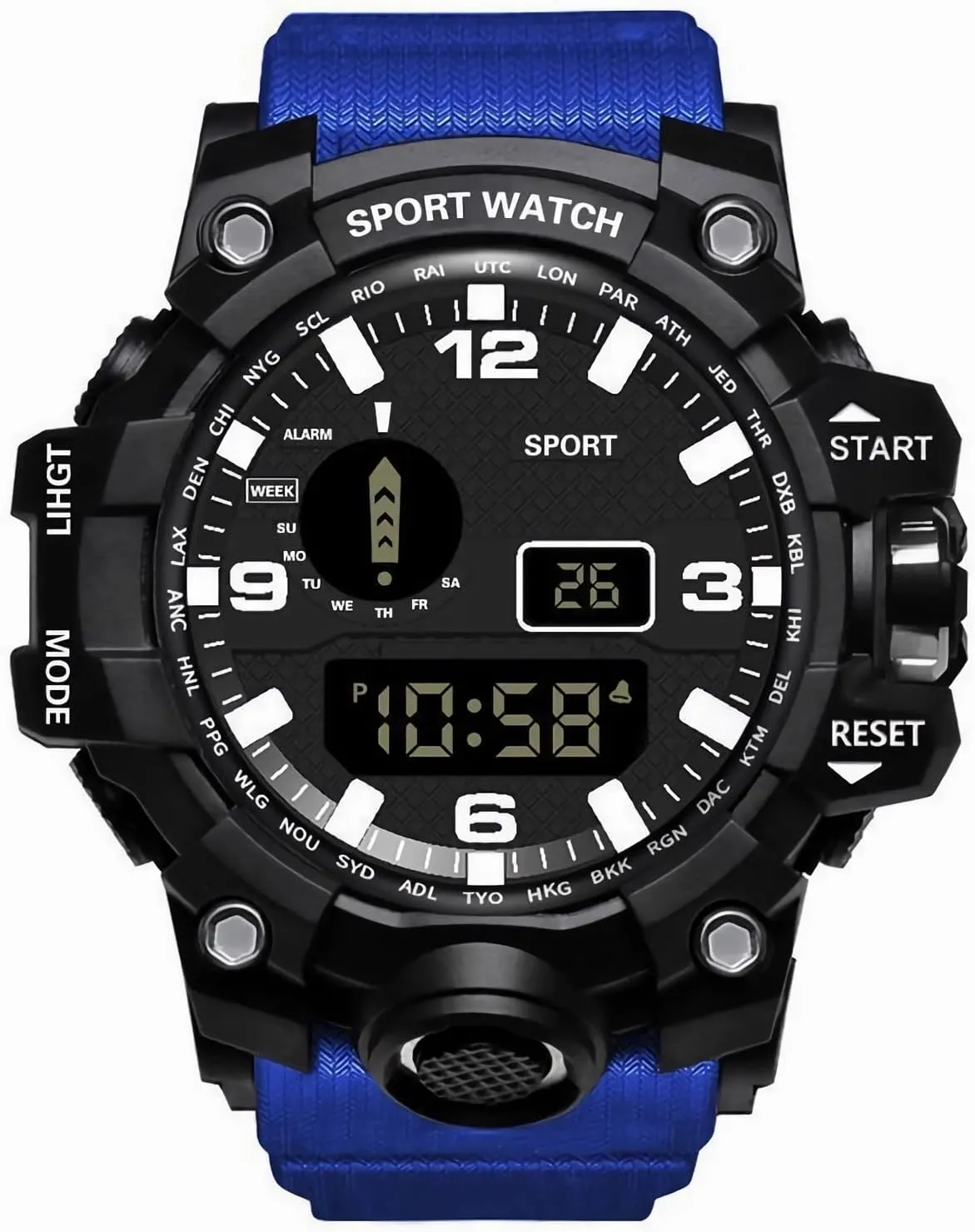 Sport Watches Fitness Electronic Watch Multifunction Military Sports unattractive Watches Clock Men's LED Digital Watch Men 