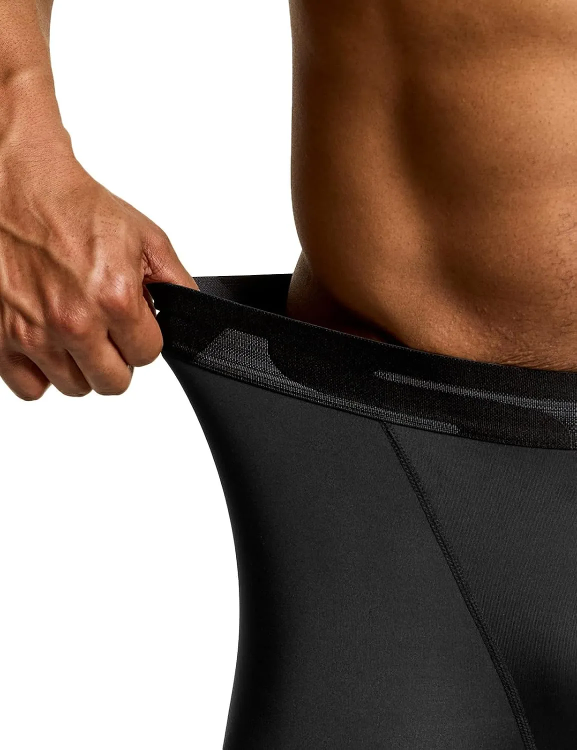 Sports Performance Active Cool Dry Running Tights TSLA Men's Athletic press Compression Shorts, 