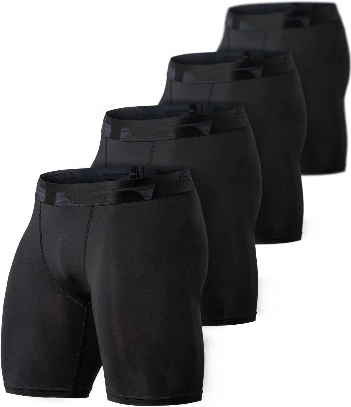 Sports Performance Active Cool Dry Running Tights TSLA Men's Athletic press Compression Shorts, 