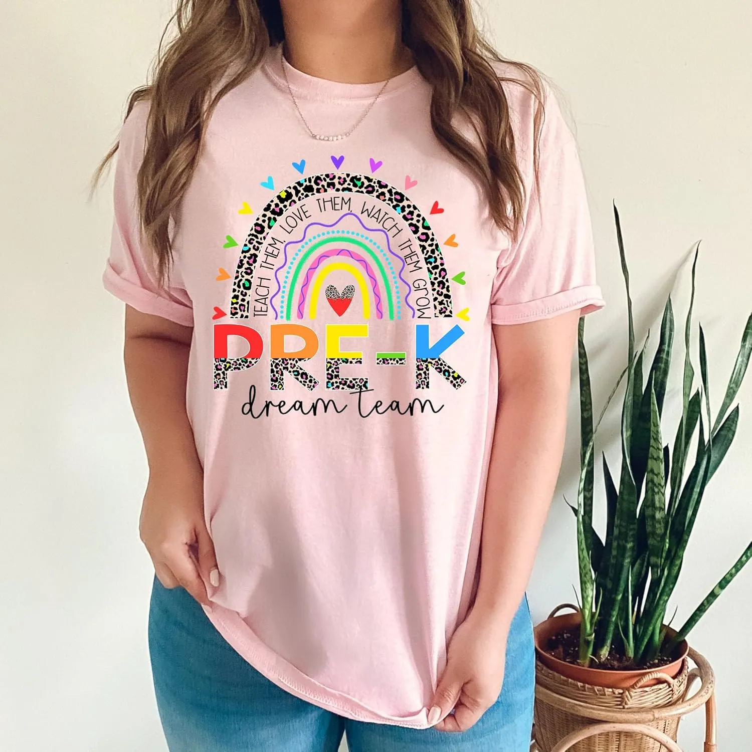 Squad Shirts Personalized Pre-K Dream Team Teach Them Love Them Watch erupt benefit scroll rebate freight simplify Them Grow Shirt$ Back to School Teacher 