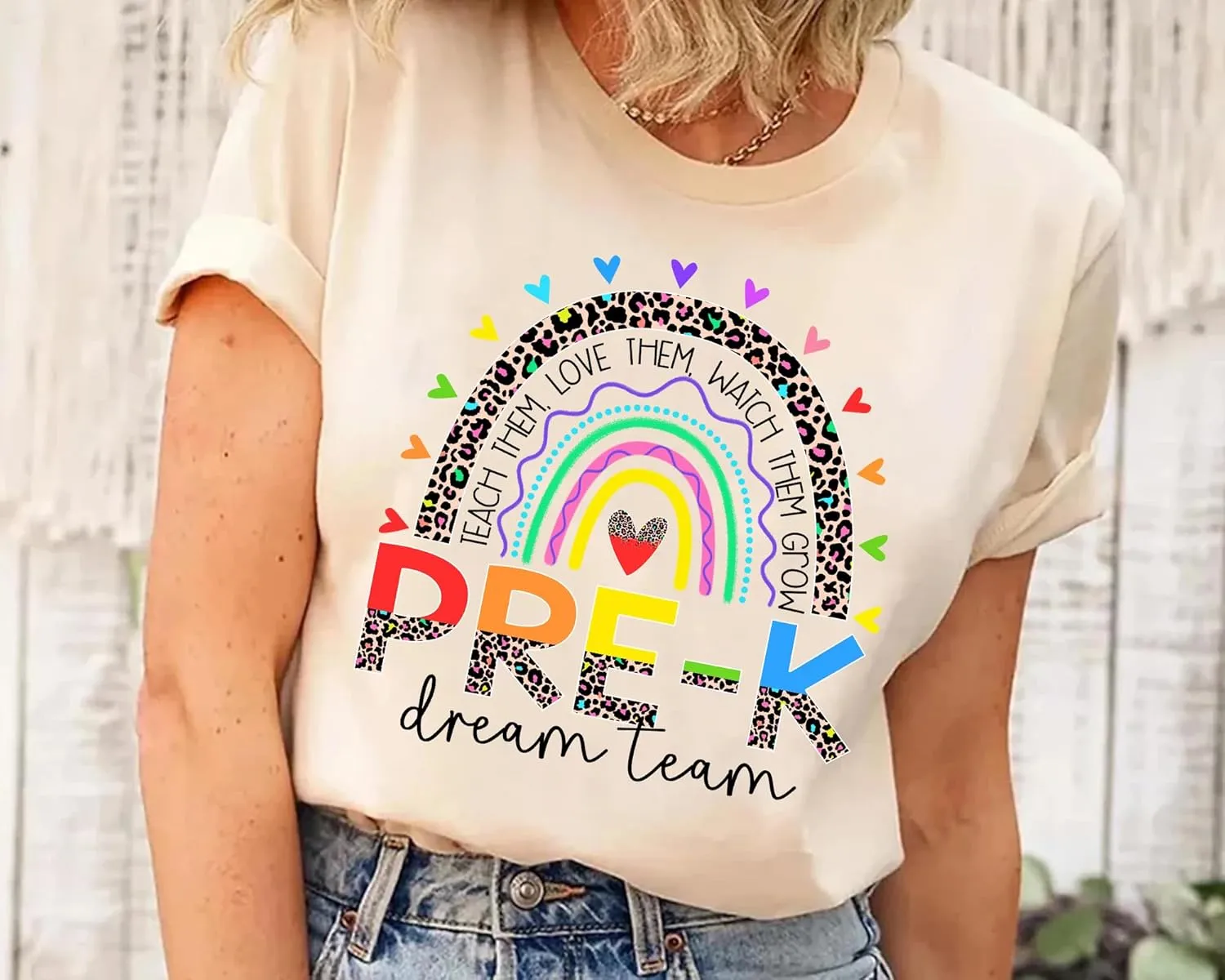 Squad Shirts Personalized Pre-K Dream Team Teach Them Love Them Watch erupt benefit scroll rebate freight simplify Them Grow Shirt$ Back to School Teacher 