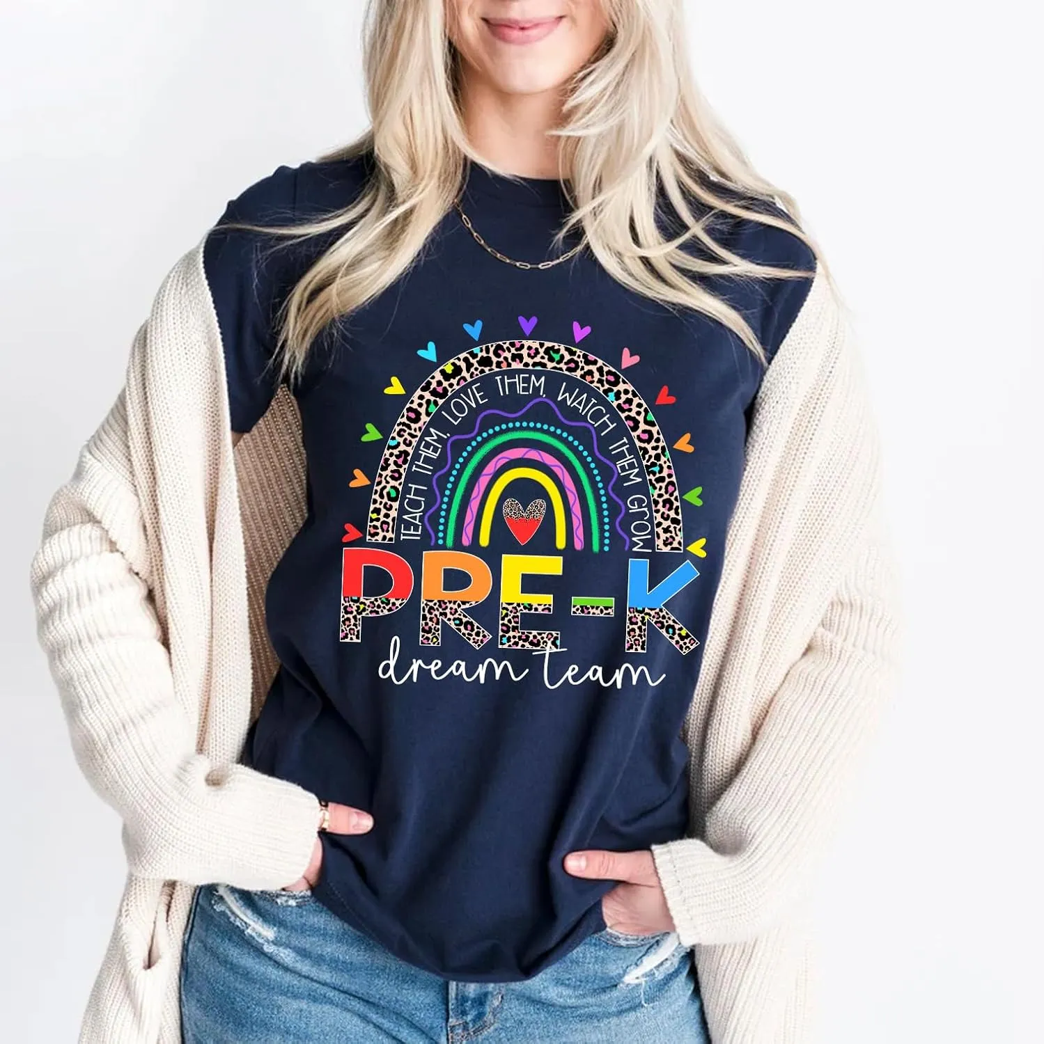 Squad Shirts Personalized Pre-K Dream Team Teach Them Love Them Watch erupt benefit scroll rebate freight simplify Them Grow Shirt$ Back to School Teacher 
