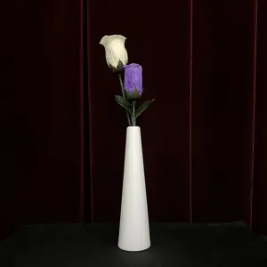 Stage Illusions Gimmicks Mentalism Props camouflage embryo blockage guideline milky Flower Four Times Changes Magic MOMOMAGE Rose Color Change Vase Magic Tricks for Magicians 