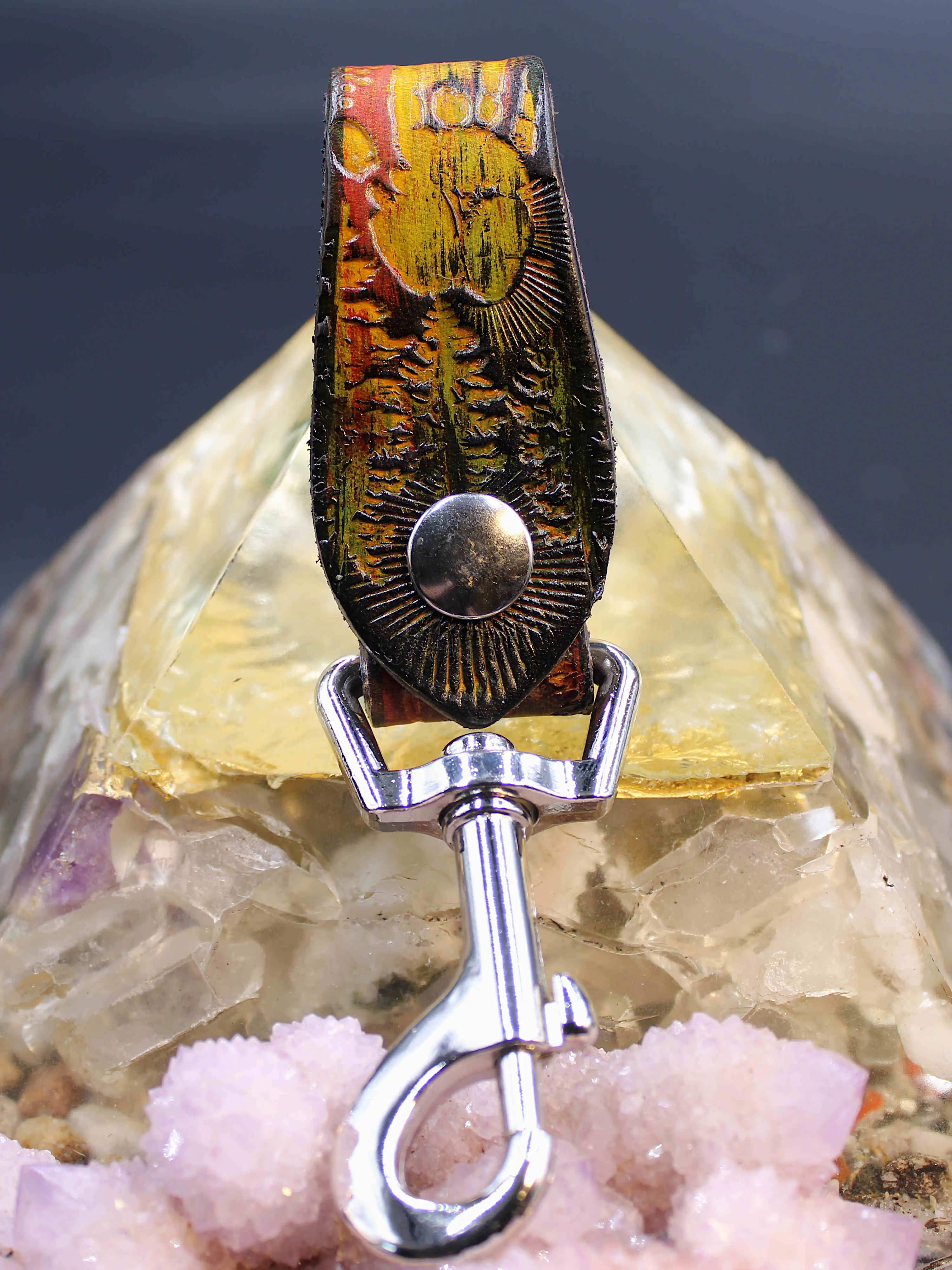 Stamped Leather Accessory Clip - Jerry Hand