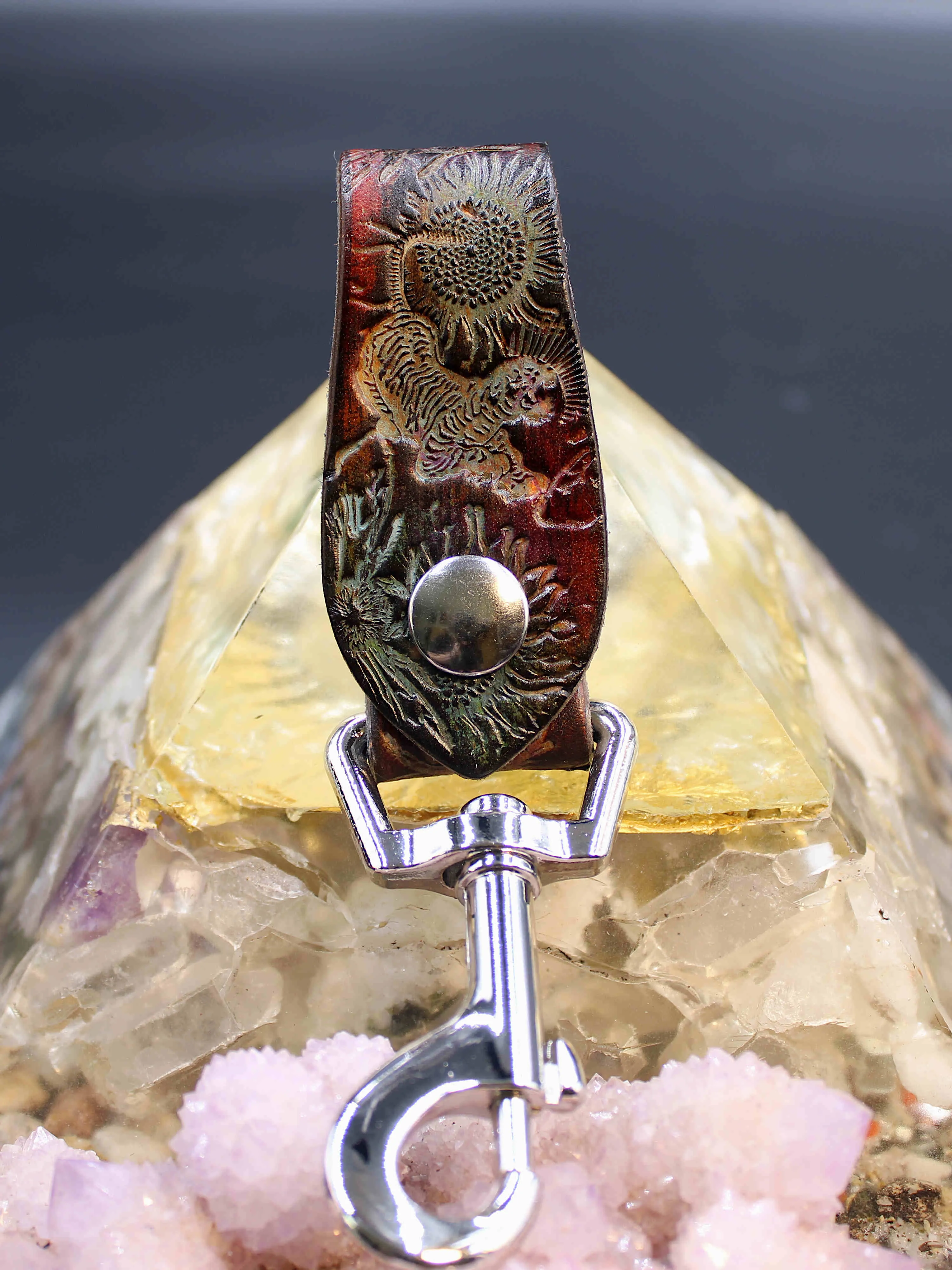 Stamped Leather Accessory Clip - Jerry Tiger