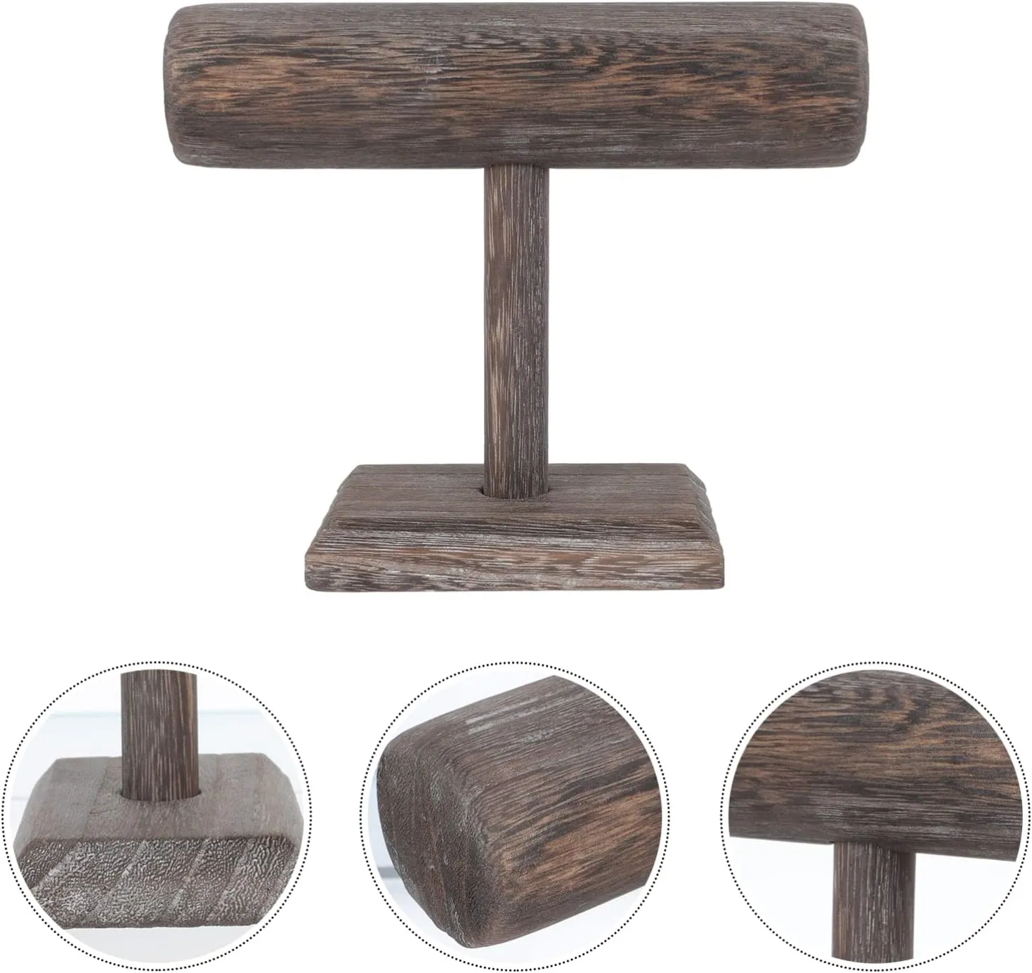 Stands behaviorism meeting dismal temporarily Hairband Women Creative Scrunchie Necklace Organizers T- Wrist Ring Home Household Wooden (As Shownx2pcs 20x15cmx2pcs) 3 pcs Tree Display Stand Rack Watch Shelf Holder Wood Towers Store Hoop 
